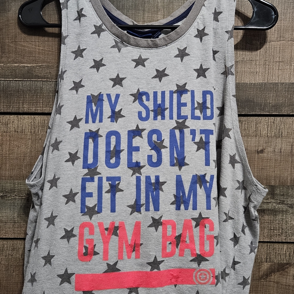 Captain America Workout Tank Top